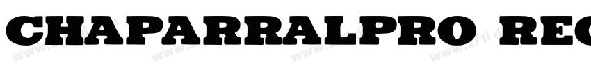 chaparralpro regular字体转换